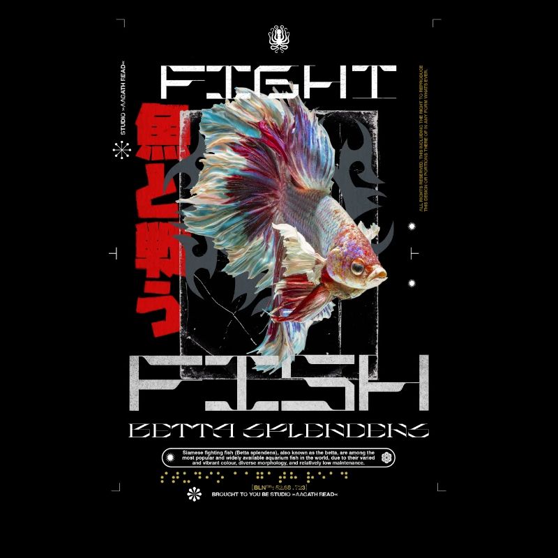 Fight Fish, 2000, Betta Splendens, notoshirt