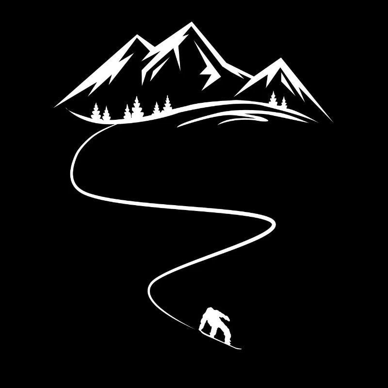 Snowboarder Snowboarding Snowboard Mountains Curves