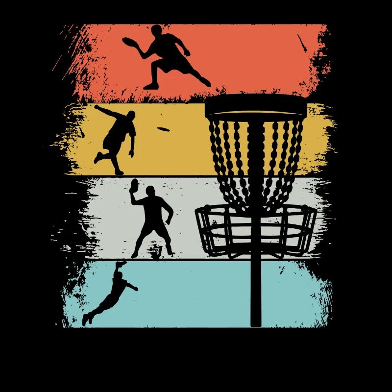 Vintage rétro discgolf de l’équipe tenue