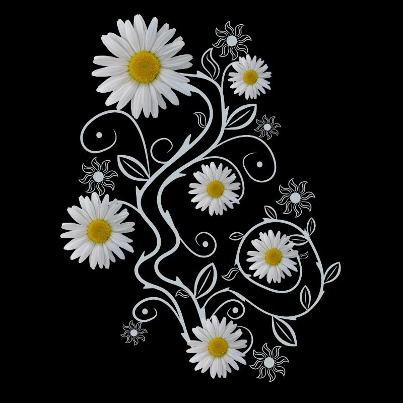 Ornament Margeriten Blüten Blumen Gänseblümchen
