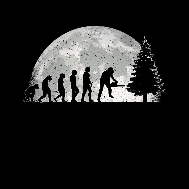 Bûcheron Evolution Lune Bûcheron forestier