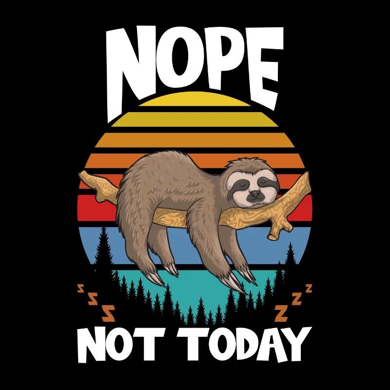 Sloth Nope Not Today