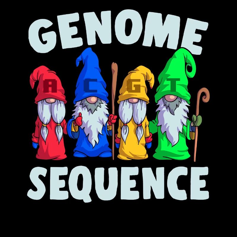 Séquence du génome Funny Gnome Biology Science Pun