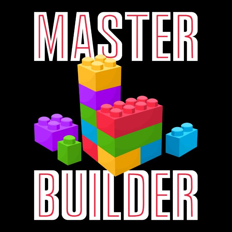 Master Builder Shirt Cute Master Block Builder Dad
