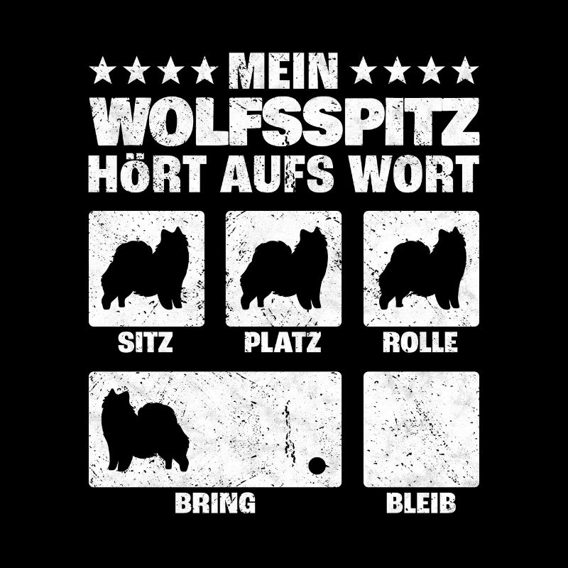 Wolfsspitz Hundetricks deutscher Spitz Spruch