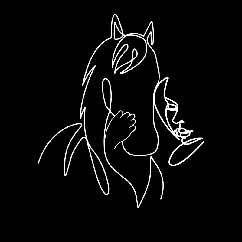 Cheval Lineart