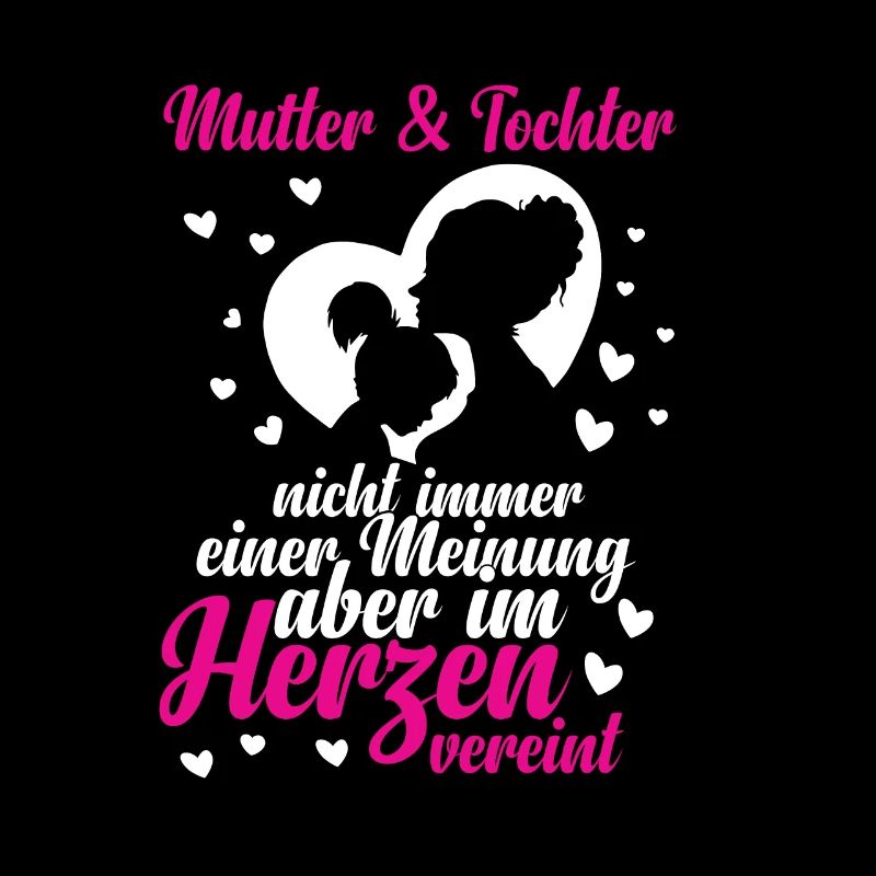 Mutter und Tochter im Herzen vereint