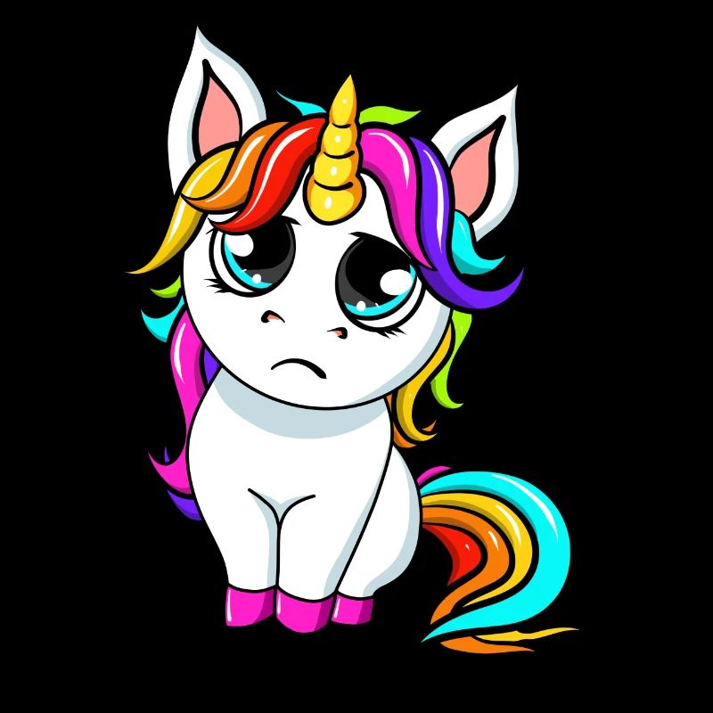 Petite licorne triste