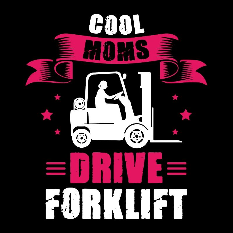 Cool Moms drive Forklift Ladies forklift operator