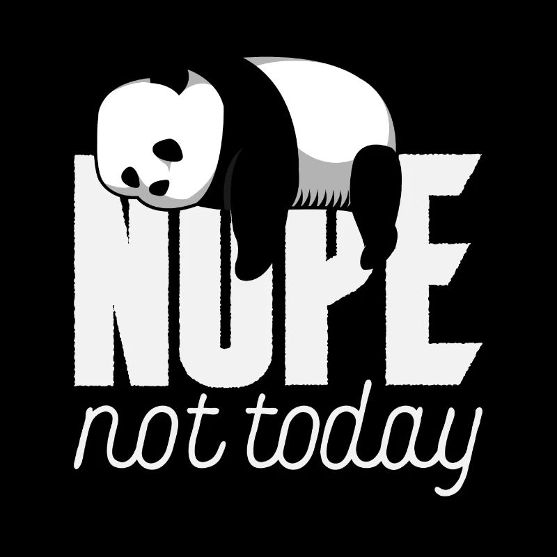 No, not today! Funny Panda Sleeping Hat