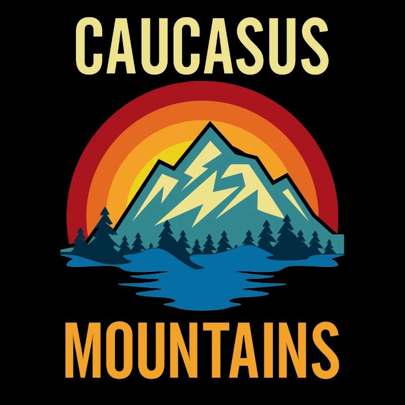 Caucasus Mountains Sunset