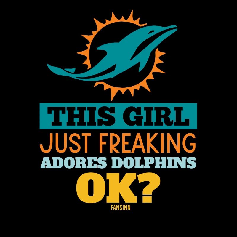 Girl loves dolphins