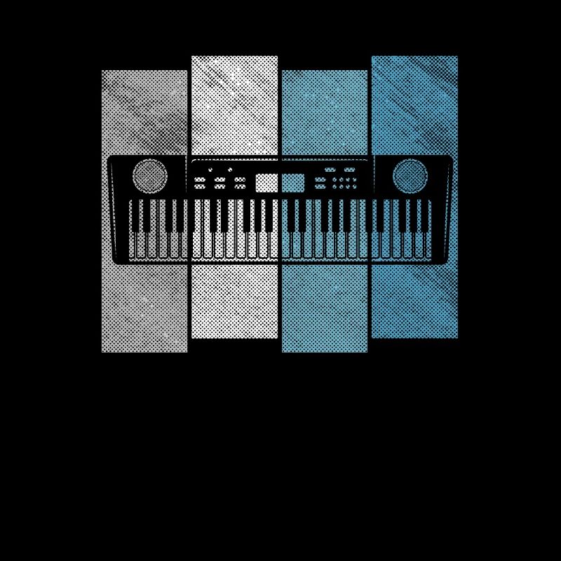 Vintage Keyboard - Keyboarder Musik Geschenk