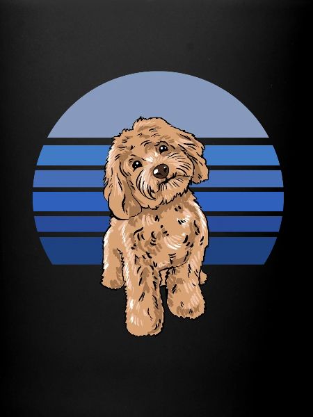 Cockapoo Blau Retro