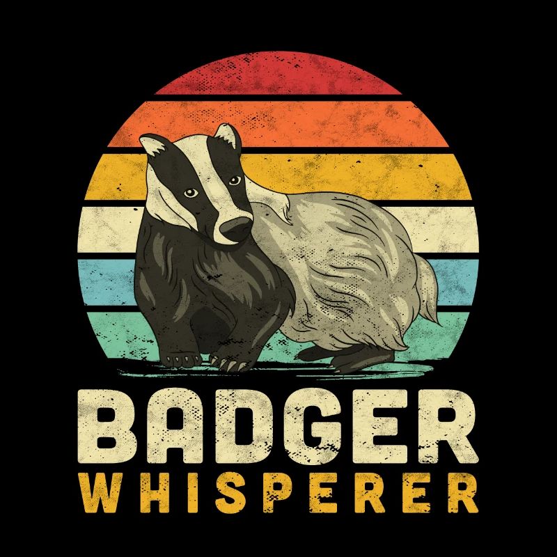 Honigdachs Flüsterer lustiger Dachs Spruch