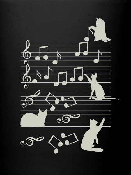 Chatte Musique Note