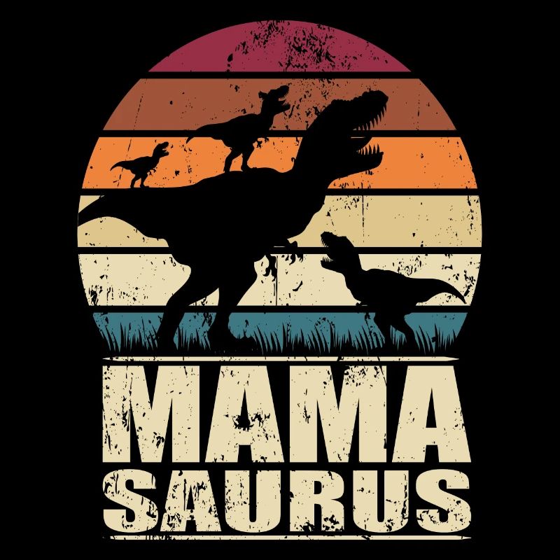 Mamasaurus Rex Dinosaurier Mutter Dino Drillinge
