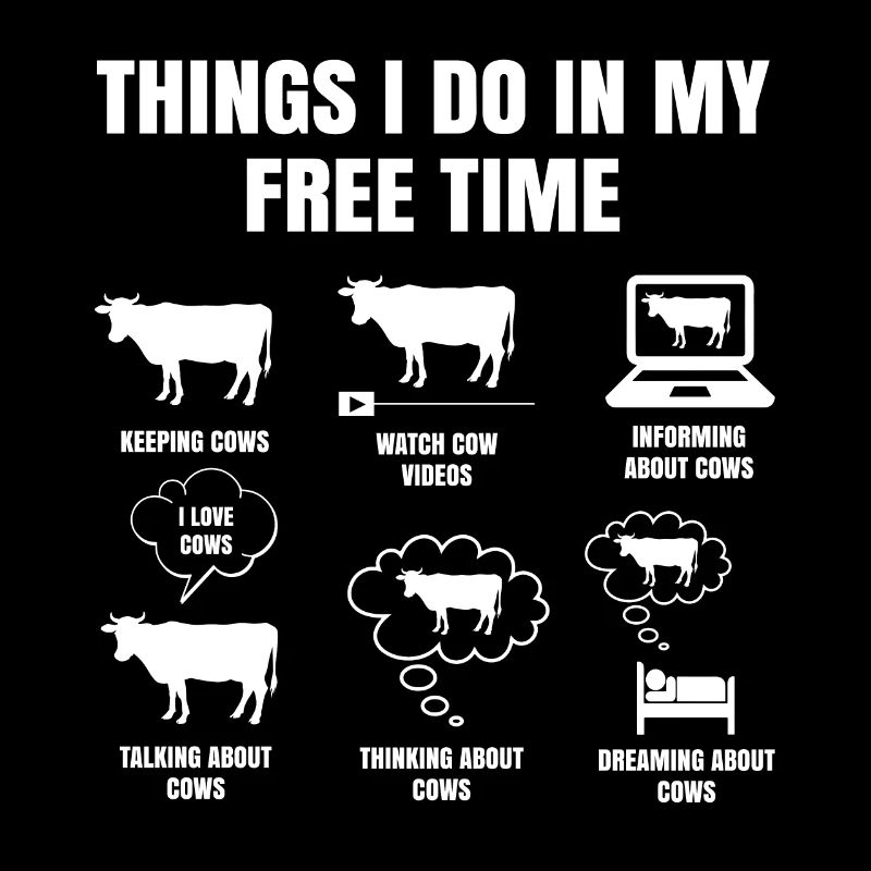 Dinge In Meiner Freizeit Mache Kuh Kühe Milchbauer