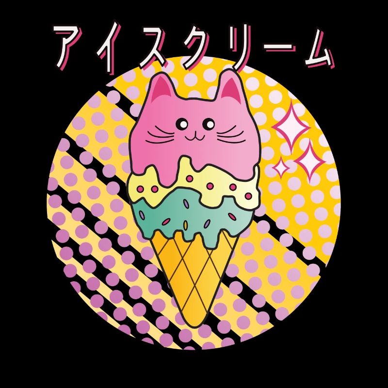 Crème glacée Kawaii