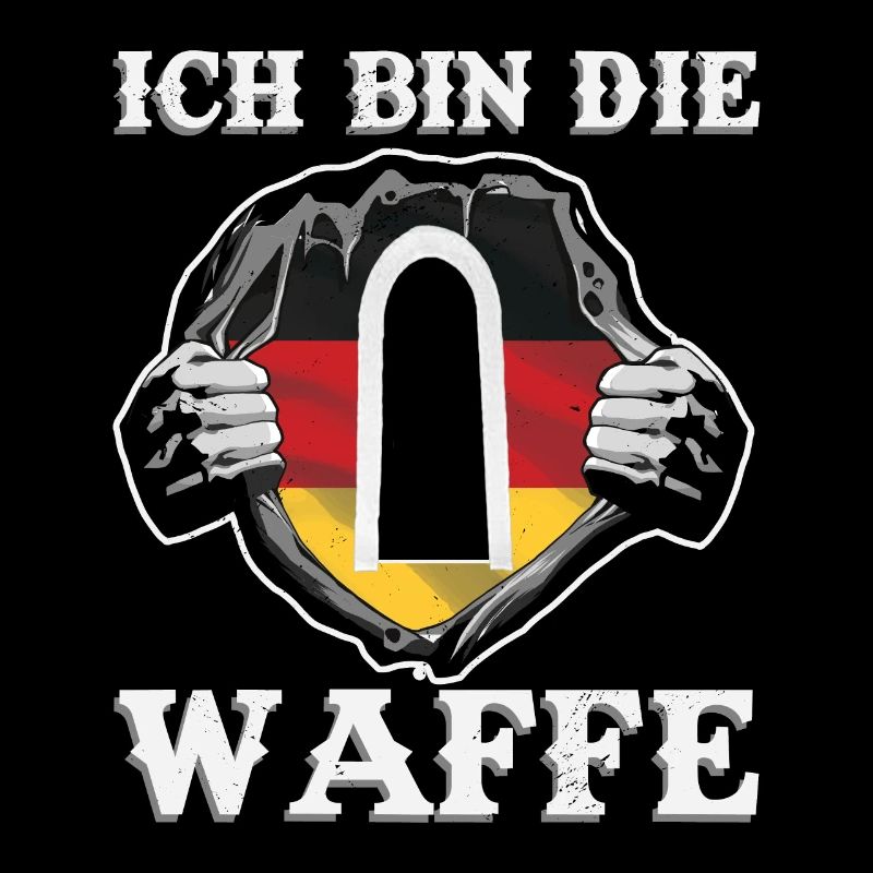 Unteroffizier Geschenk Ich bin die Waffe BW TShirt
