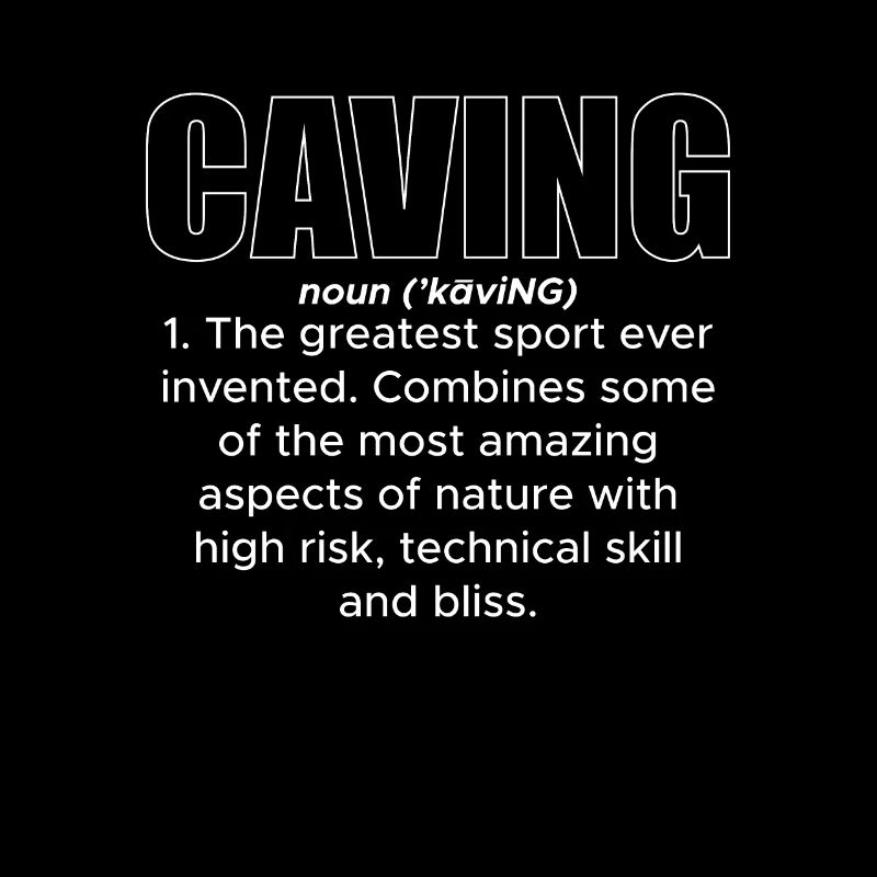 Caving Spéléologue Définition T-Shirt