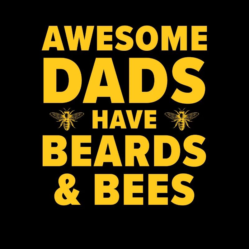 Funny Beekeeper Bee Beekeeping Dad Beard Father