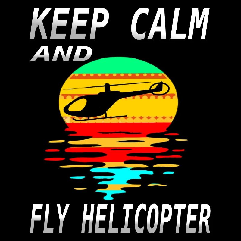 Helikopter fliegen Piloten Spruch Geschenkidee
