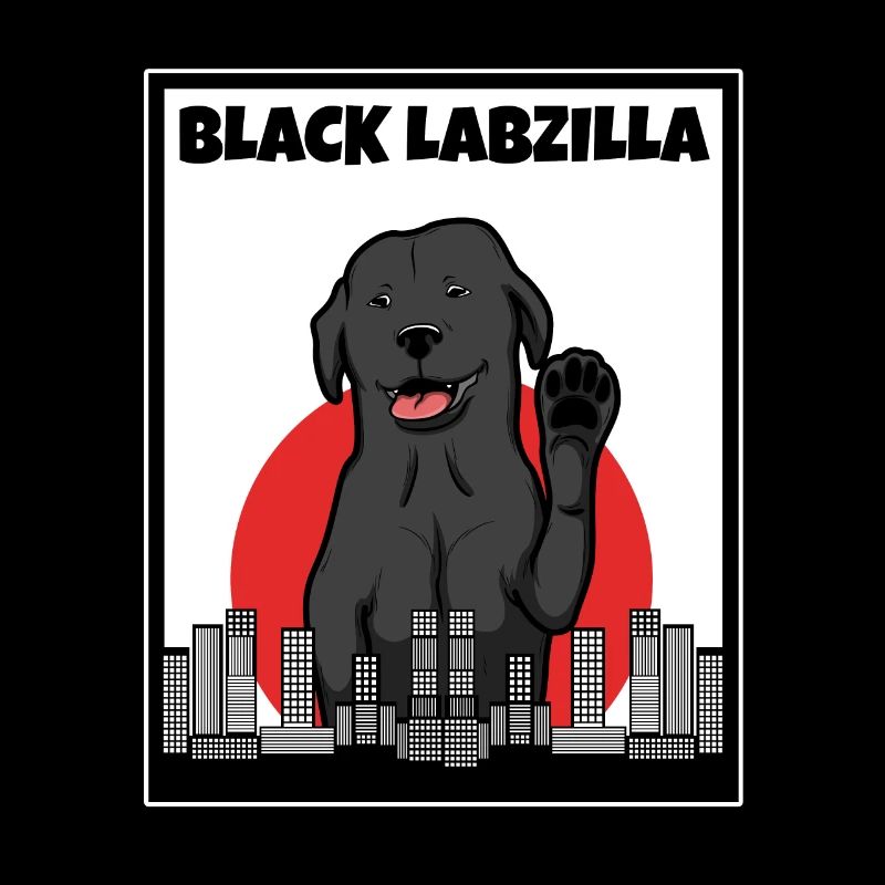 Black labzilla | Funny Lab Labrador Retriever