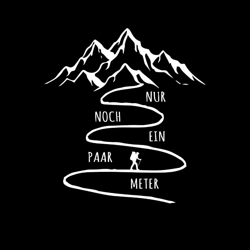 Nur noch ein paar Meter Wandern Berge Wander Kurve
