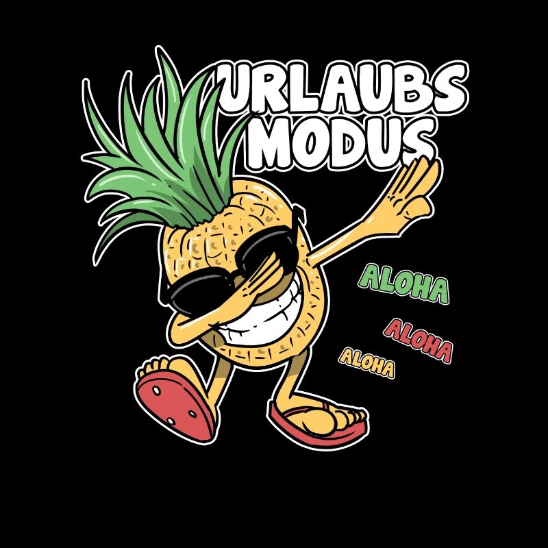 Dabbing Ananas Urlaubs Modus Hawaii