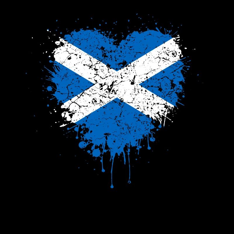L’Ecosse drapeau coeur