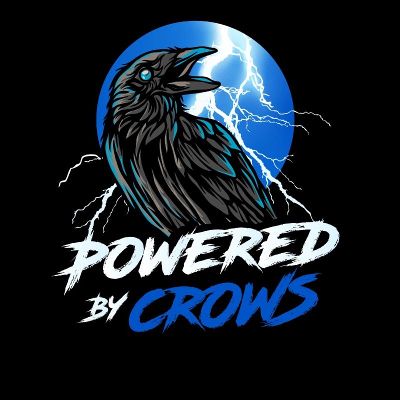 Cool Raven Powered By Crows Aesthetic Black Crow