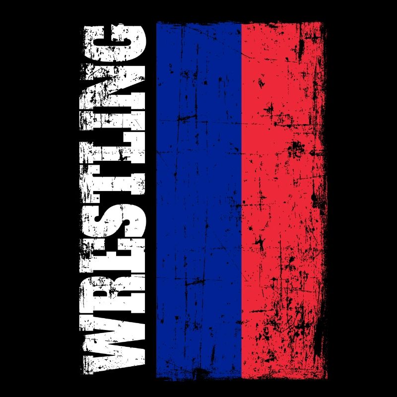 Lutte lutte lutteur drapeau drapeau Russie