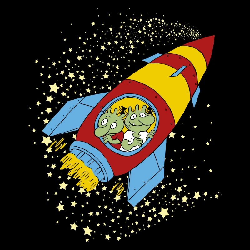 The Ogglies Fly In A Rocket