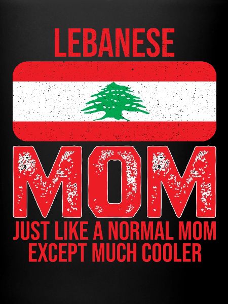 Libanesisk mamma Libanon flagga för mors dag