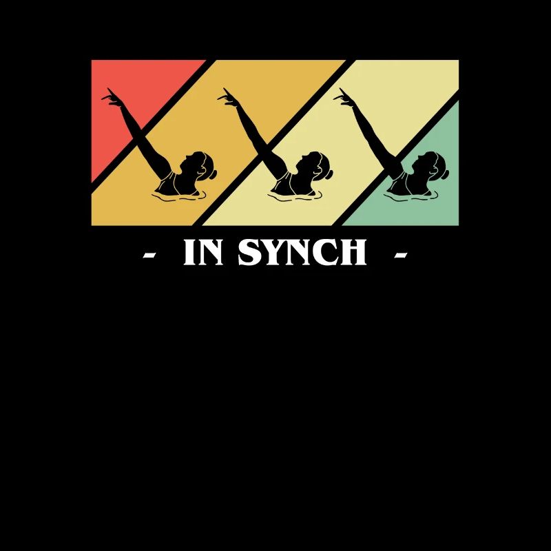 Vintage Retro Synchronschwimmer Geschenk