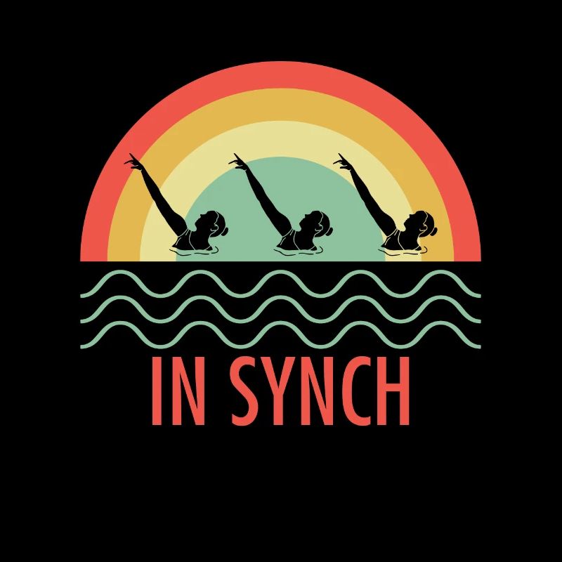 Vintage Retro Synchronschwimmer Geschenk