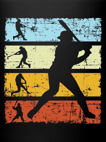 Retro baseball player