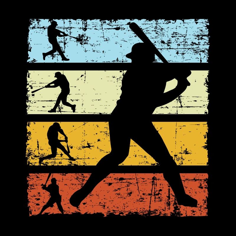 Retro baseball player