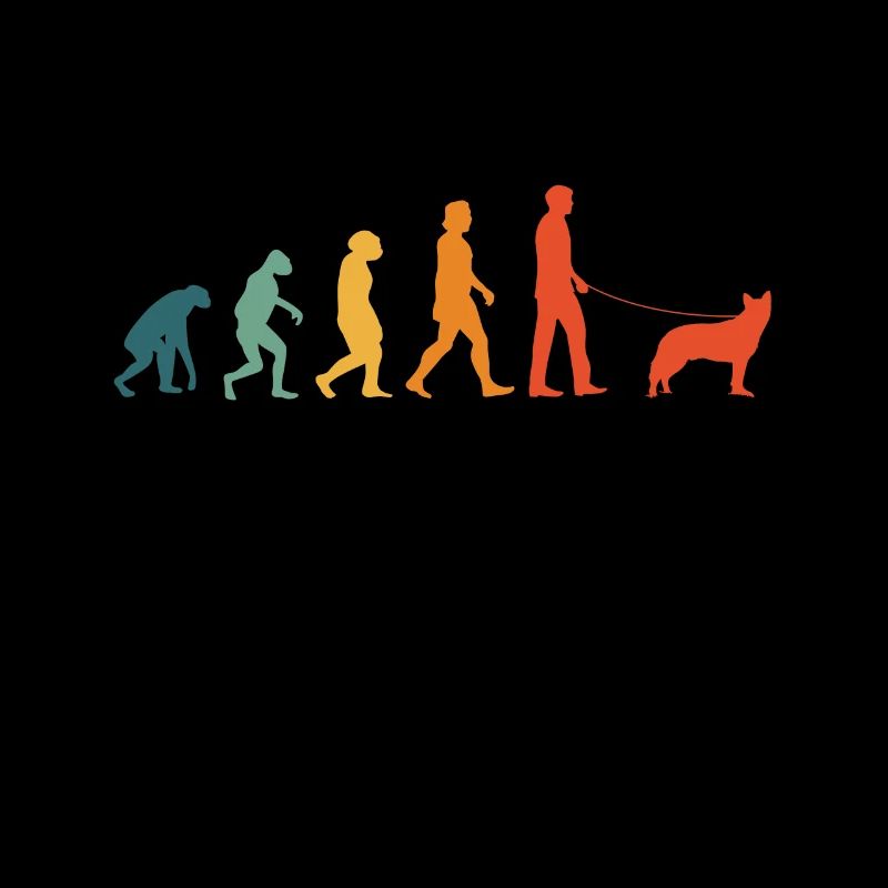 Cattle Australien Cattle Dog Retro Evolution Vintage