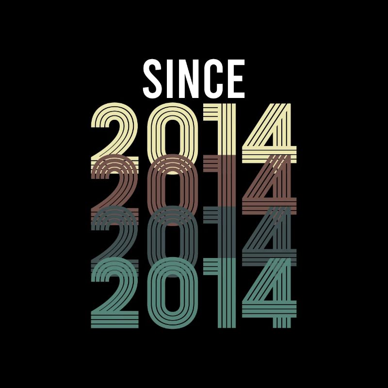 Vintage Since 2014 Anniversaire Année de naissance