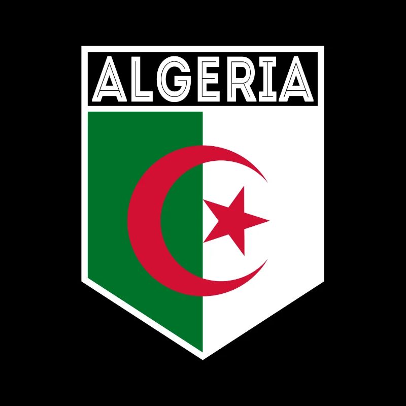 Algérie Drapeau drapeau pavillon Armoiries