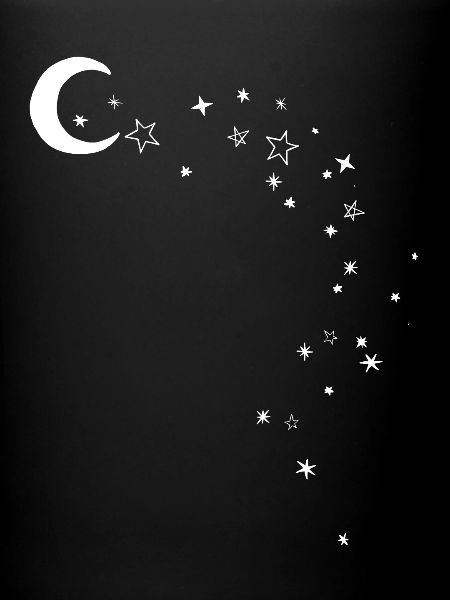 Lune et étoiles