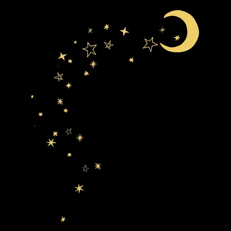 Lune et étoiles