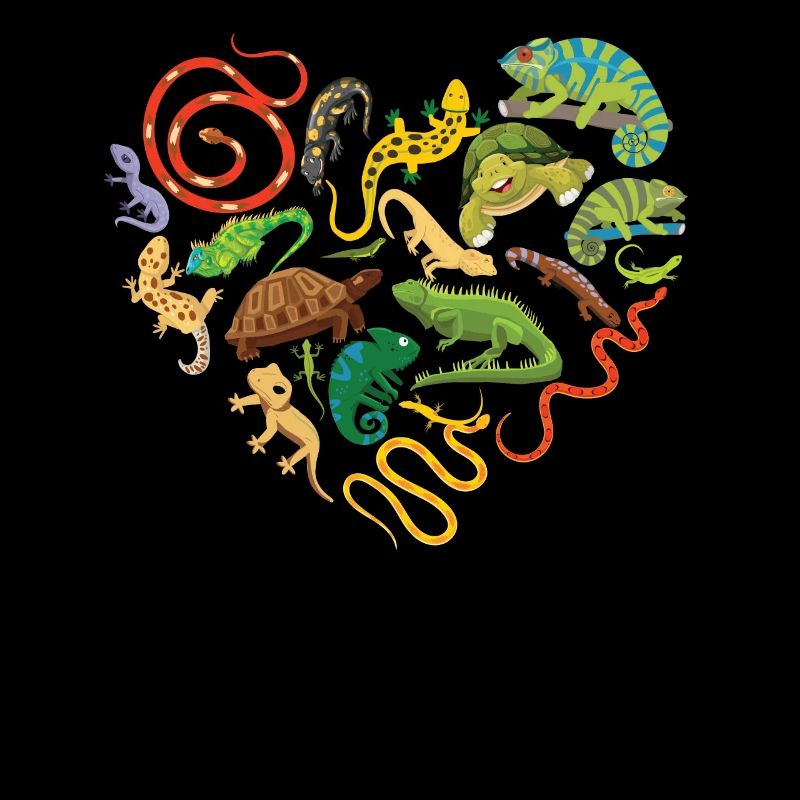 Reptile Heart Snake Lizard