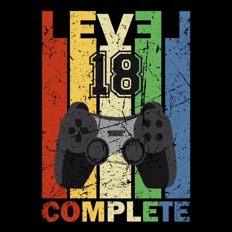 Level 18 Complete 18. Geburtstag 18 Jahre alt 2003
