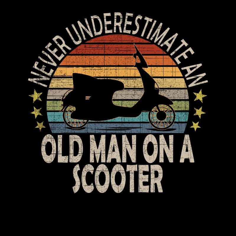 Roller Mofa Rollerfahrer Moped Motoroller Motorrad