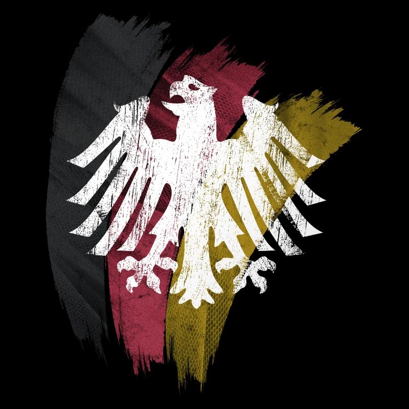 GERMAN EAGLE WITH GERMANY FLAG VINTAGE