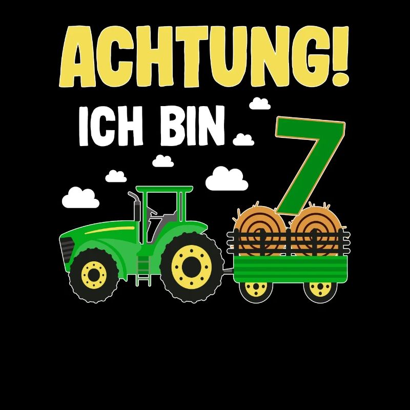 Traktor 7. Geburtstag Weg frei ich bin schon 7