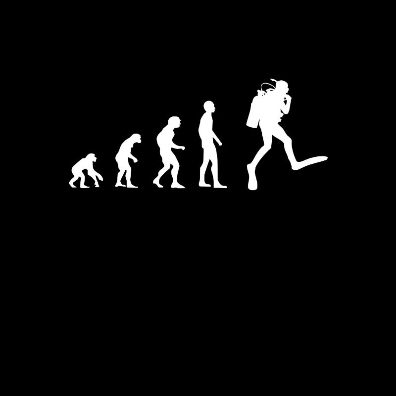 Tauchen Evolution | Menschen Entwicklung Idee